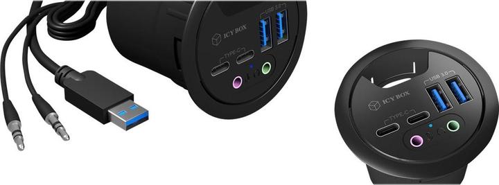 Productafbeelding Icy Box IB-HUB1403B (USB-A, 4 Havens)