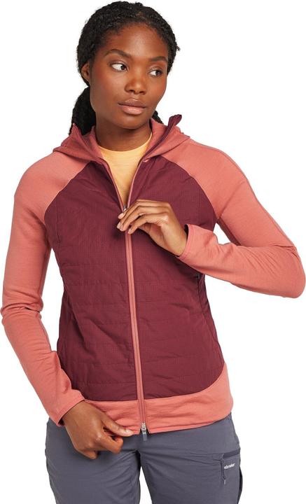 Immagine prodotto Icebreaker Felpa con cappuccio Merino Mer Quantum Hybrid LS Donna (L)