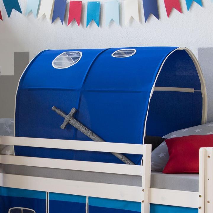 Produktbild Floki24 Tunnel für Hochbetten Bettzelt Bettdach Spieltunnel Höhle Kinderbett - blau