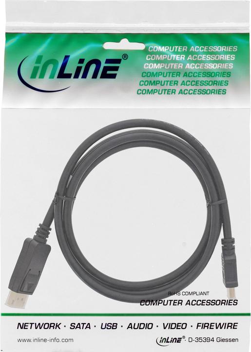 Produktbild InLine DisplayPort — HDMI (Typ A) (10 m, HDMI, DisplayPort)