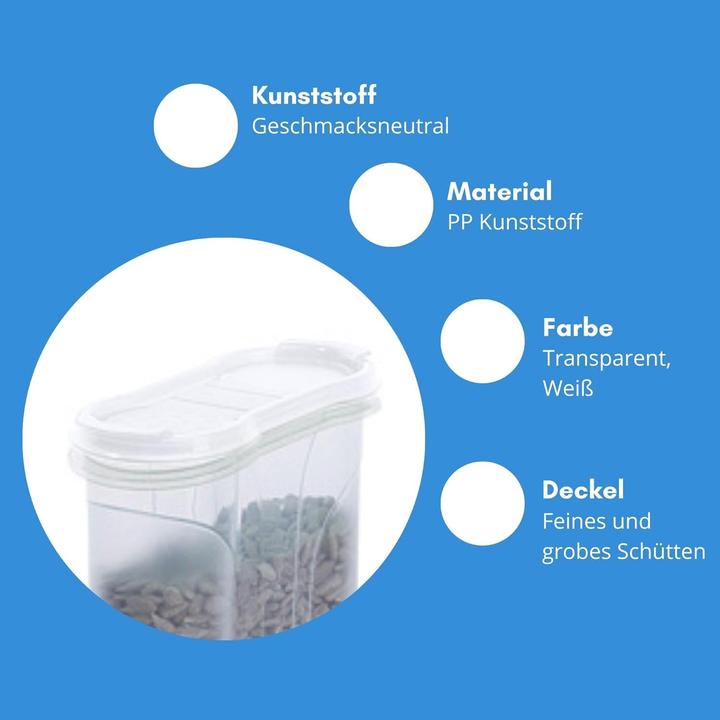 Produktbild Novaliv Salzstreuer 4 STÜCK Salz Vorratsdose zum Streuen 300 ml Masse (LxBxH): 11 x 5 x 11 cm Dosen f (Pfeffer, Muskatnuss, Salz)