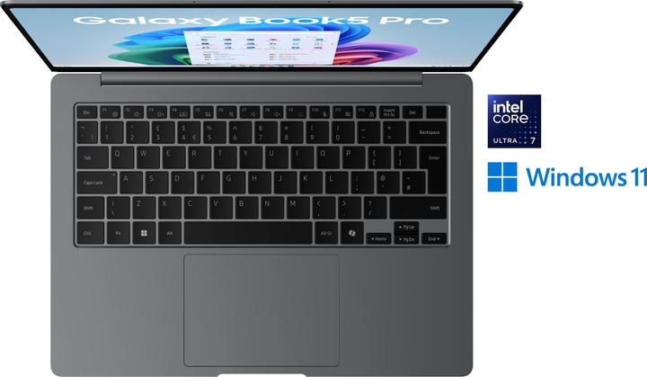 Actual product image Samsung Galaxy Book5 Pro (14", Intel Core Ultra 7 258V, 32 GB, 512 GB, DE)