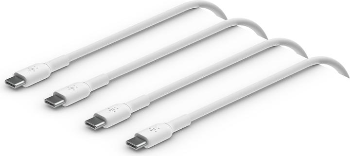 Actual product image Belkin USB-C to USB-C PVC White 1m Twin Pack (1 m, USB 2.0)