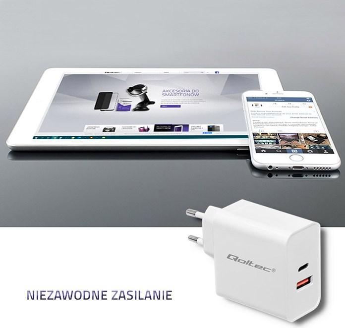 Actual product image Qoltec Charger 20W 5-12V 1.67-3A (63 W)