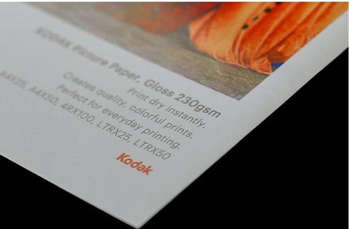 Kodak Picture Paper 230g 11.8 mil Glossy 4/6x100 (9891267) (230 g/m², 21 x 29.7 cm, 1 x)