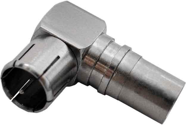 Produktbild WISI DV 97, F-Quick-Winkelstecker, 10 Stück