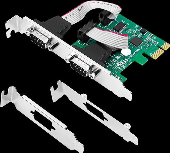 Produktbild LogiLink 2 x serielle (COM) PCIe