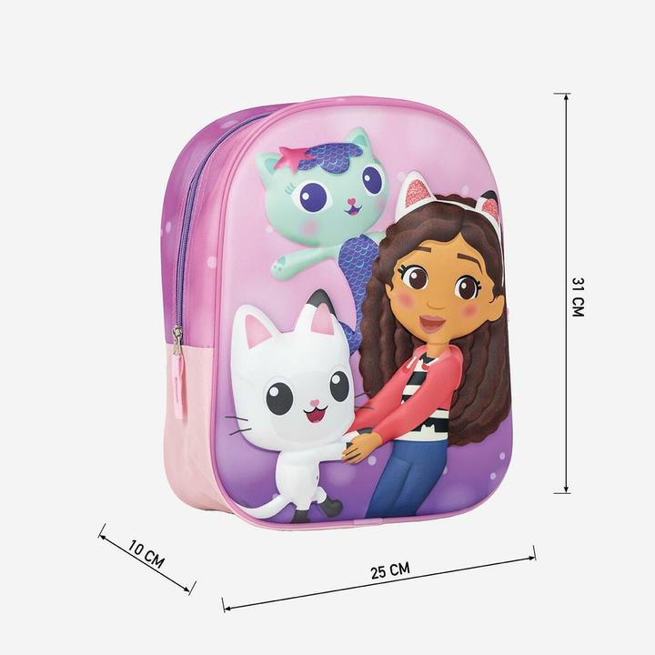 Immagine prodotto Gabby's Dollhouse zaino per bambini 3d, rosa