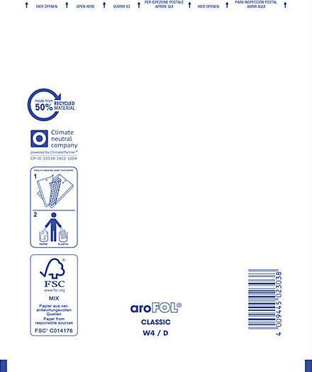 Image du produit kaiserkraft Pochettes à bulles Arofol®, fermeture autocollante, L x l 370 x 290 mm, blanc (100 x)