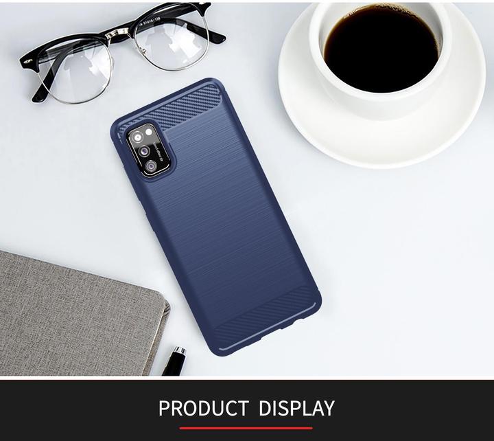 Produktbild Cadorabo TPU Ultra Slim carbon edelstahl Kombi Cover (Samsung Galaxy A41)