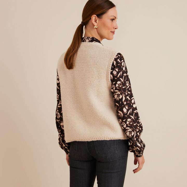 Immagine prodotto Anne Weyburn Gilet in maglia fine con scollo rotondo (34)