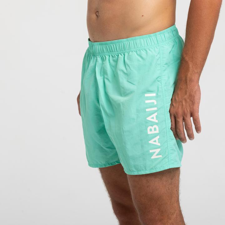 Actual product image Nabaiji Men's swimming shorts - 100 green (L)