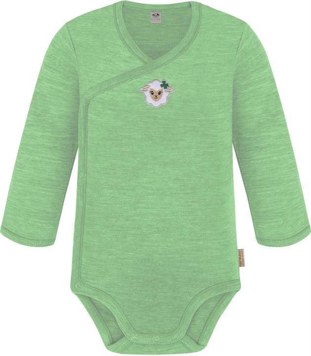 Actual product image Normani Baby merino long-sleeved wrap body "Kaitaia" and baby merino trousers "Silverdale" - 9625 (86)