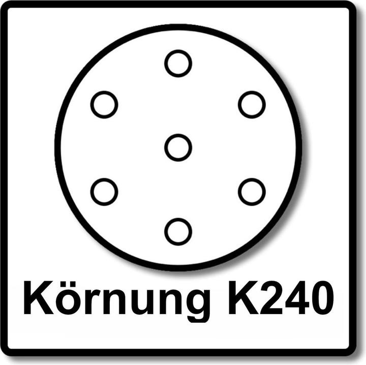 Productafbeelding Makita Schuurpapier met klittenband Ø 125mm korrel 240 ( 50 stuks ) (240)