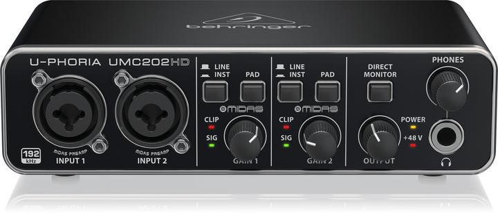 Productafbeelding Behringer UMC202HD audio-interface voor opname (USB)