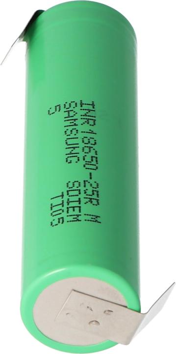 Produktbild Samsung Akku INR18650 25R ungeschützt mit Lötfahne Z (1 Stk., 18650, 2500 mAh)