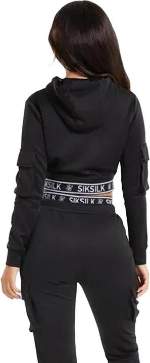 Immagine prodotto Siksilk Felpa Corta con Cappuccio Cargo Donna (40)