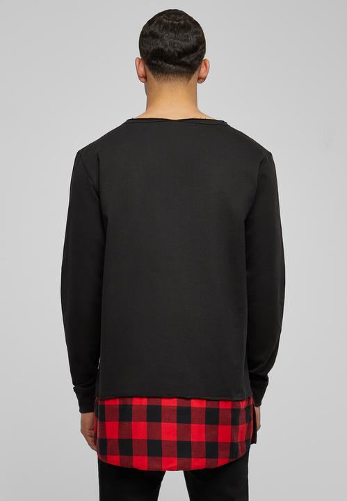 Actual product image Urban Classics Long Flanell Bottom Open Edge Crewneck (M)