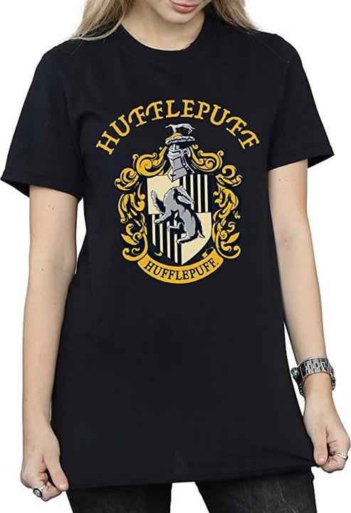 Actual product image Womens/Ladies Hufflepuff Cotton Boyfriend T-Shirt (XXL)