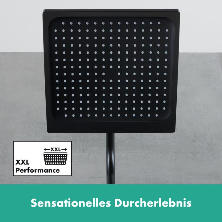 Actual product image hansgrohe HG overhead shower Crometta E 240, 1 jet matt black (15.90 l/min)