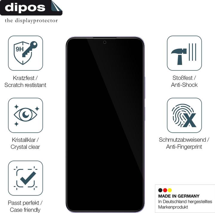 Produktbild Dipos Anti-Shock Displayschutz 9H (1 Stück, Xiaomi Poco  M4 5G)