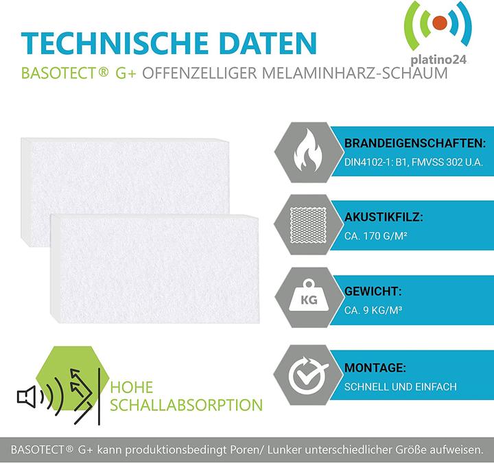 Produktbild Platino24 Schallabsorber-Set (3 Stk.)