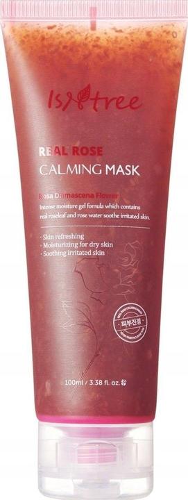 Isntree Real Rose Calming Face Mask 3.38 fl. oz. Moisturizing Nourishing and Soothing with 60% Damask Rose W (100 ml)