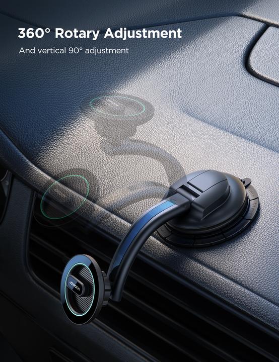 Immagine prodotto Joyroom Porta cellulare magnetico per auto per cabina di pilotaggio, cruscotto nero (JR-ZS366)