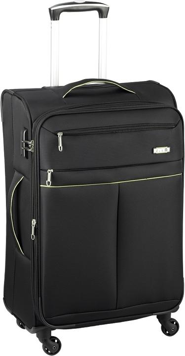D&N Travel Line 6704 - 3-teiliges Koffer-Set Dobby Nylon (208 l, XL (ab 115l))