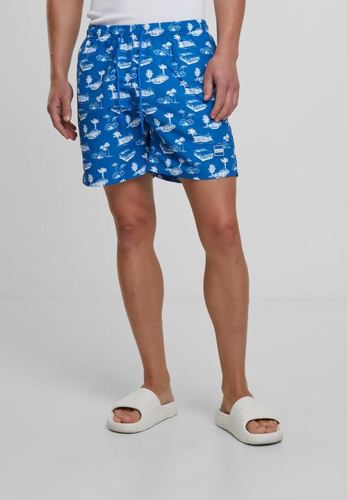 Bright blue, White