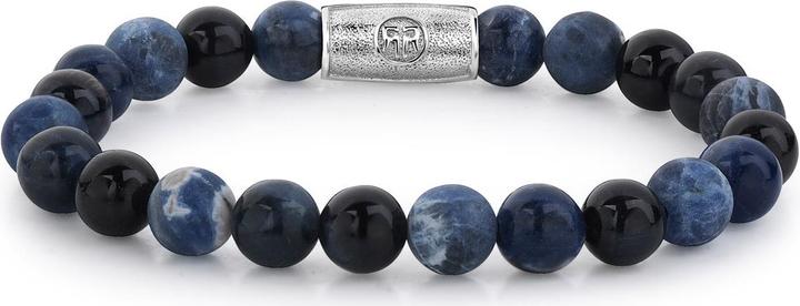 Immagine prodotto Rebel & Rose Solo pietre Bracciali di rocce blu (19 cm, Acciaio inossidabile)