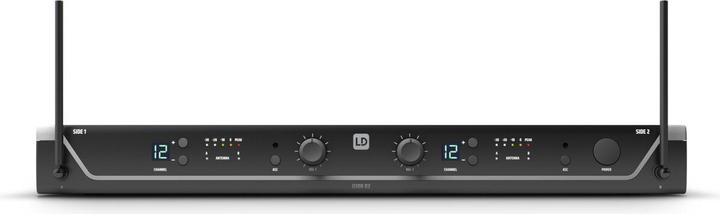 Produktbild LD Systems U305 HBH 2 - Funkmikrofon System mit Bodypack, Headset und Handmikrofon dynamisch, 584 - 608 MHz