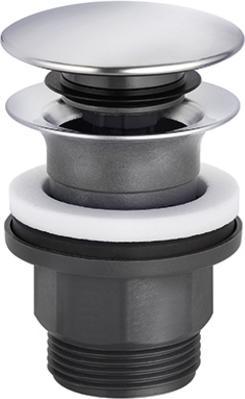 Actual product image Kludi PUSH-OPEN drain valve (chrome) for washbasin with overflow