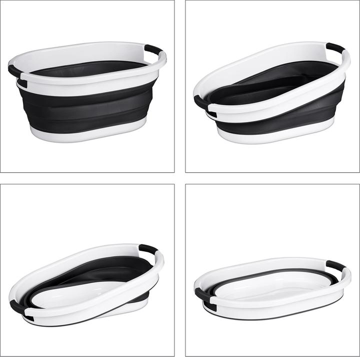Actual product image Relaxdays Folding laundry basket (36 l)