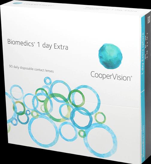 Actual product image Biomedics 1 day Extra (+2, Daily lens, 90 Piece, Spherical)