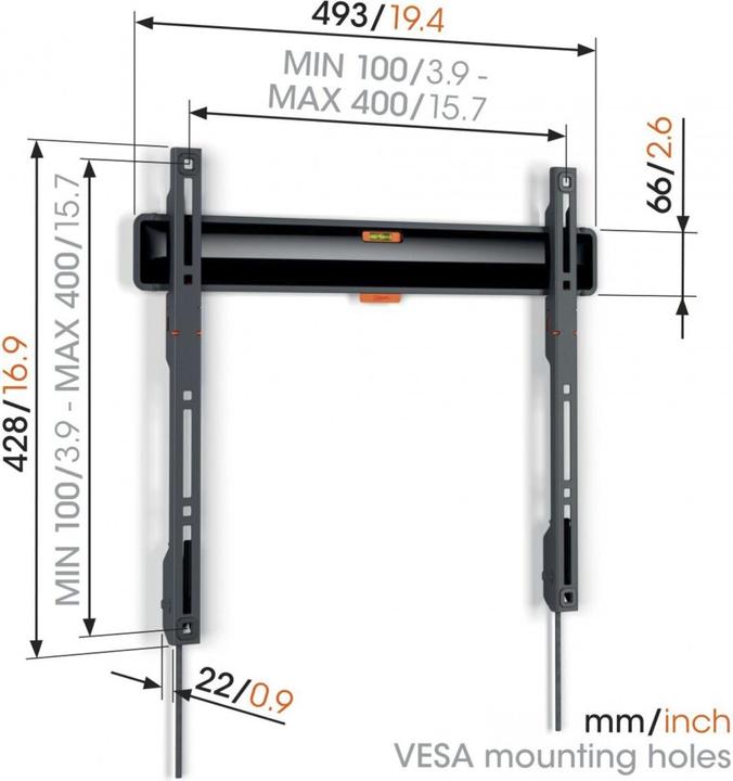 Actual product image Vogels TVM 3405 (Wall, 77", 50 kg)