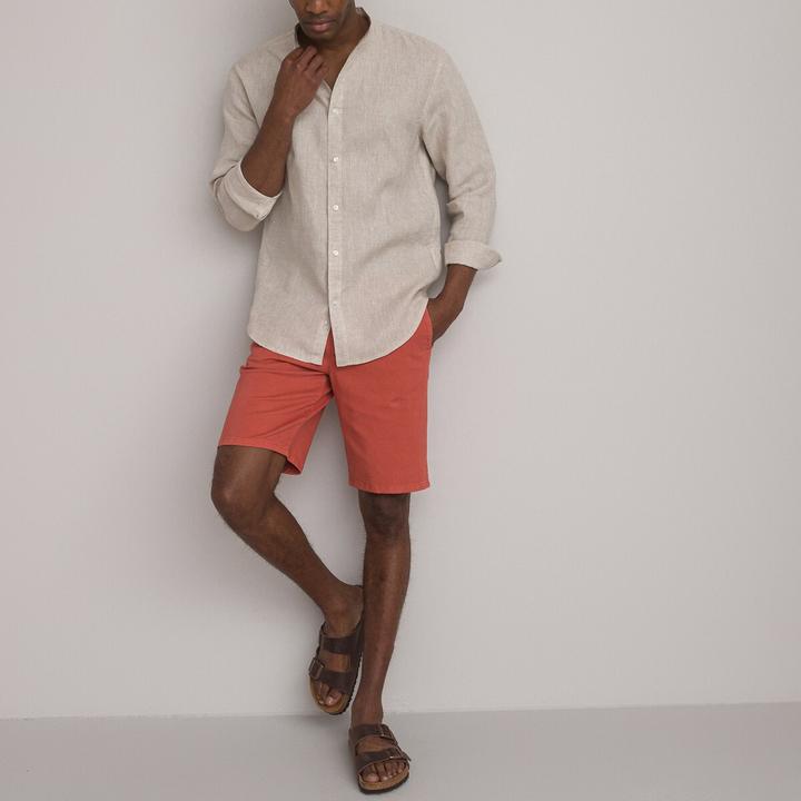 Produktbild La Redoute Collections Gerades Leinenhemd Signature mit Stehkragen (M)