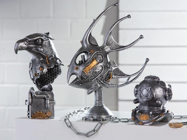 Image du produit Gilde Poly Sculpture "Steampunk Eagle" (aigle steampunk) (13 x 19 x 27 cm)