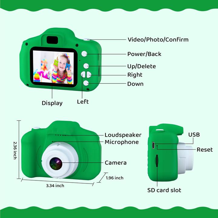 Produktbild Activity Board Digitalkamera für Kinder, wasserdichte Action-Kamera