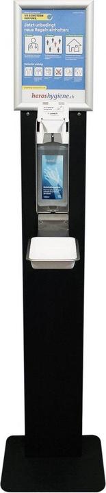 Produktbild Heroshygiene Desinfektionssäule mit Sensor Premium Desinfektionsmittelspender 1000ml