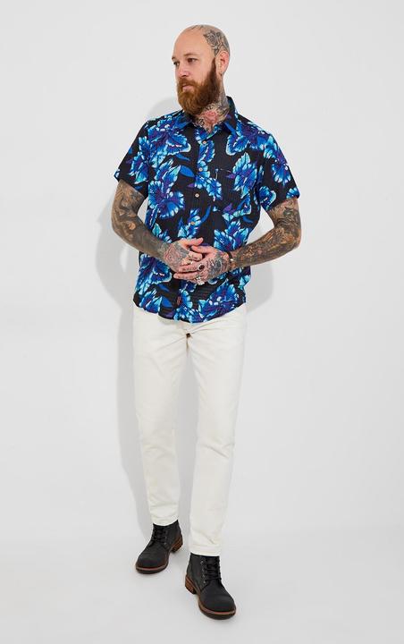 Actual product image Joe Browns Lightweight Textured Floral Short Sleeve Shirt (XL)