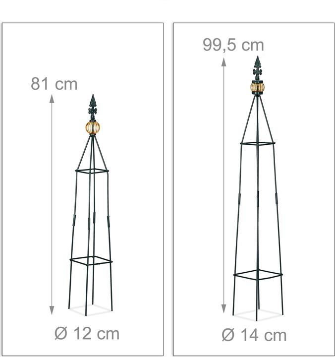 Actual product image Relaxdays Trellis Set of 2 (14 cm, 14 cm)