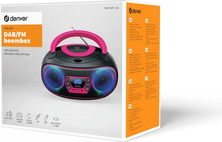 Produktbild Denver TDB-212P (DAB+, UKW, FM, Bluetooth)