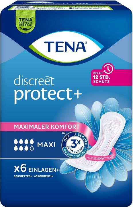 Image du produit Tena Serviettes d'incontinence Discreet Maxi 6 pièces (6 x, Normal)