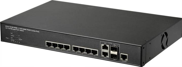 Renkforce Beheerde schakelaar met 8 poorten, Gigabit, POE (8 Havens)