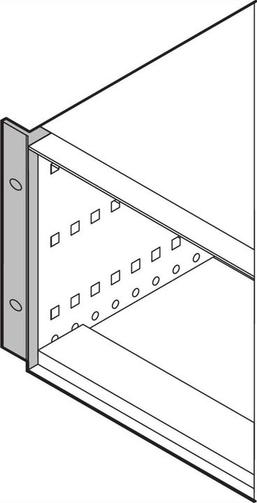 Actual product image Schroff 19" mounting bracket for conversion - RATIOPAC PRO 19" ANGLE 3U