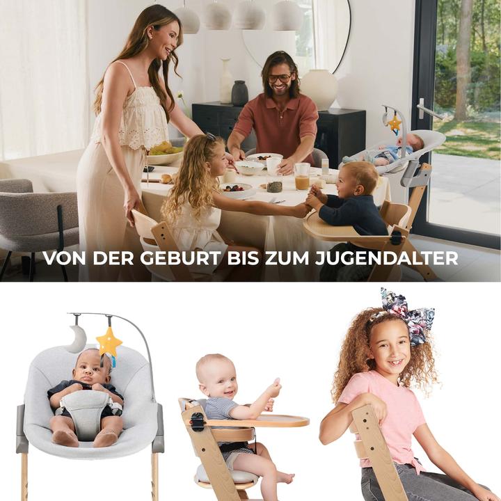Image du produit KinderKraft Enock + fonction chaise longue Calmee (Chaise haute)