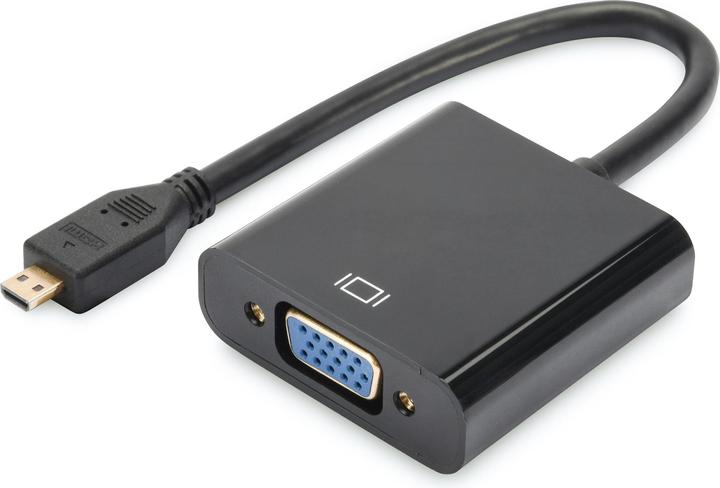 Image du produit Digitus Micro-HDMI vers (VGA, Prise jack, 10 cm)