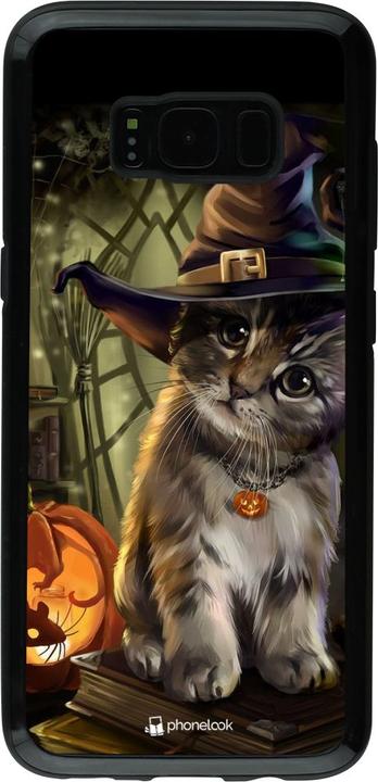 Produktbild PhoneLook Hülle Hybrid Armor schwarz Halloween 21 Witch cat (Samsung Galaxy S8)