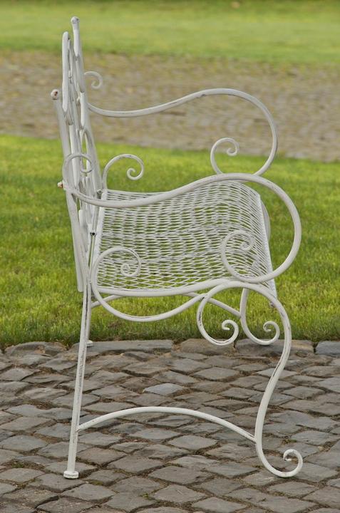 Image du produit CLP Banc de jardin Tara, blanc antique